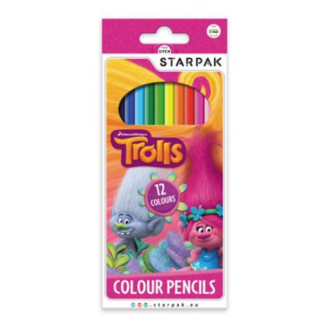 Trolls Colouring Pencils Set of 12 £2.39